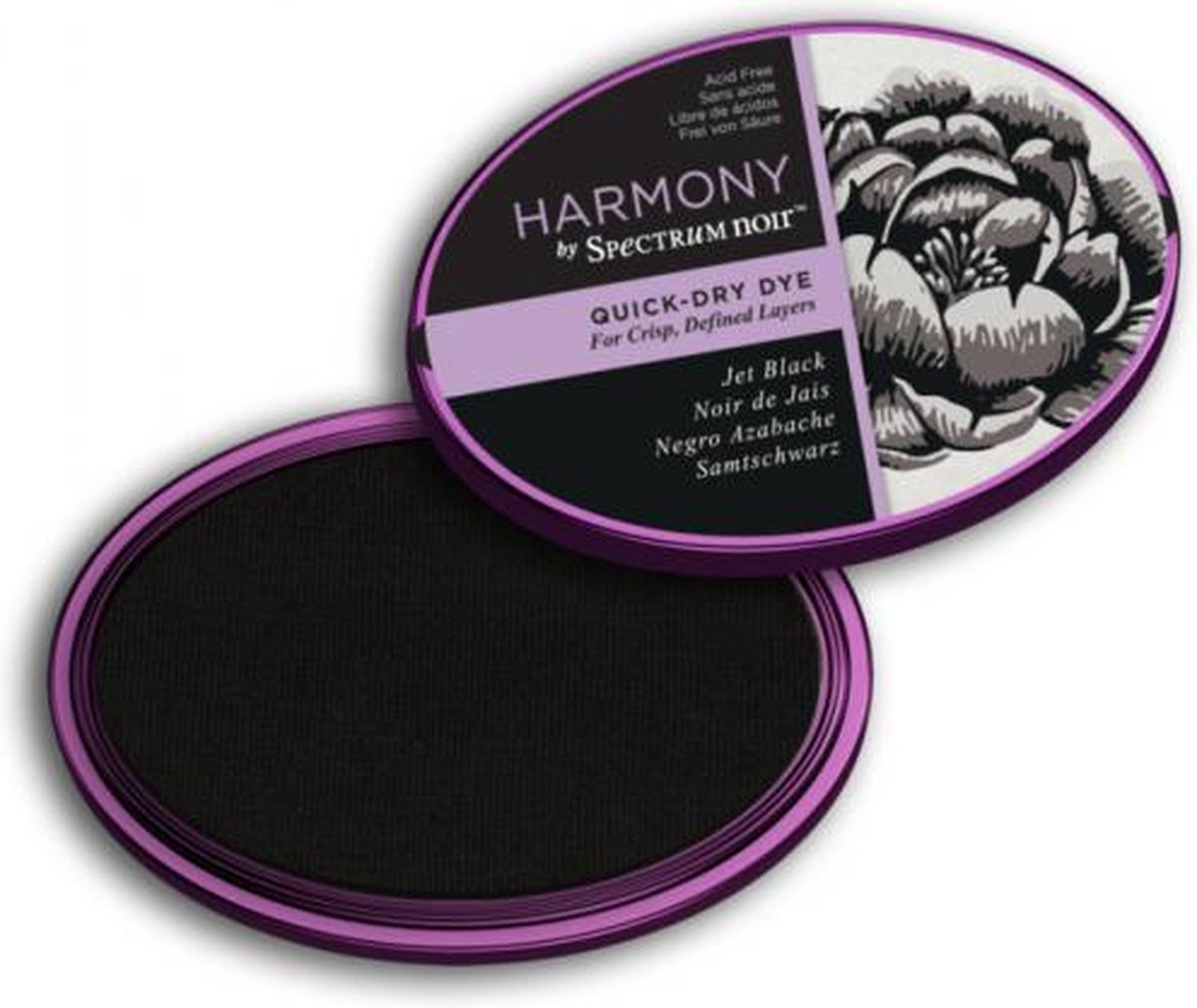 Spectrum Noir Inktkussen - Harmony Quick Dry - Jet Black (Pikzwart)