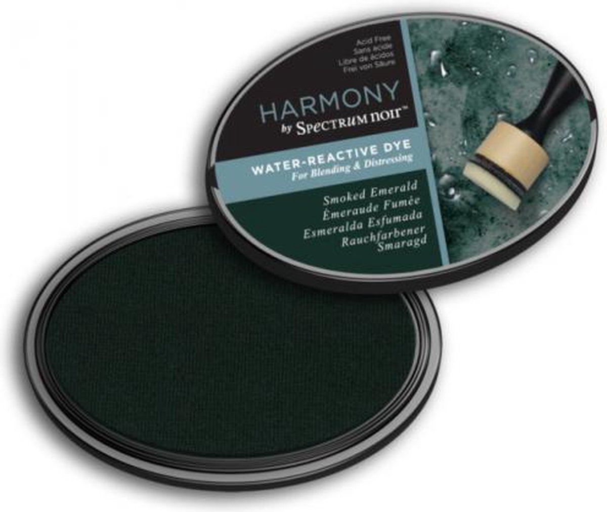 Spectrum Noir Inktkussen - Harmony Water Reactive - Smoke Emerald (Rooksmaragd)