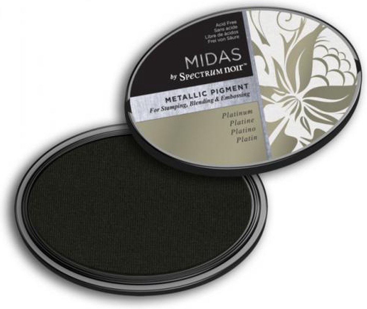 Spectrum Noir Inktkussen - Midas Metallic - Platinum