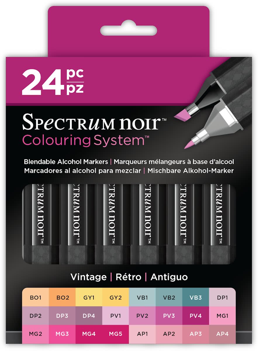 Spectrum noir 24 Stiften Set - Vintage