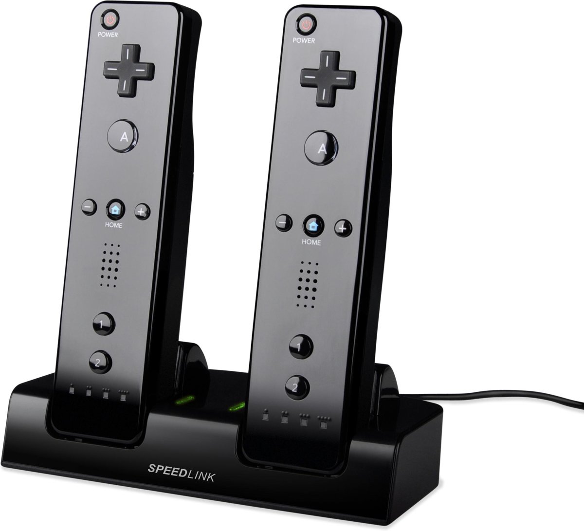 Speedlink Jazz Dubbel Docking Station - Zwart (Wii)