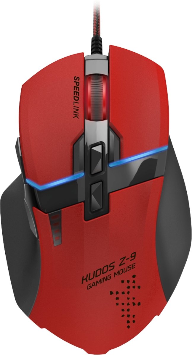 Speedlink KUDOS Z-9 Gaming Muis - Rood (PC)