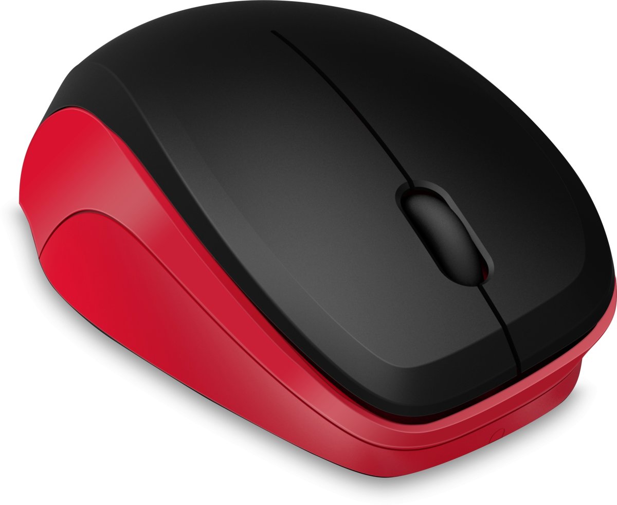 Speedlink LEDGY Wireless Silent Mouse - Zwart / Rood