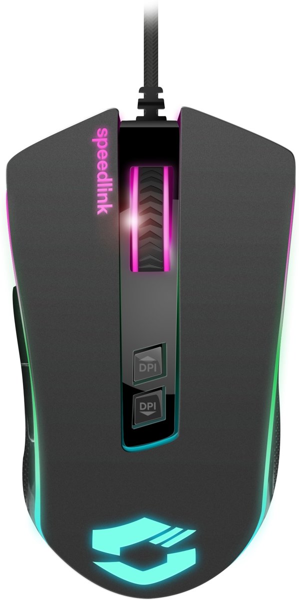 Speedlink Orios RGB - Gaming Mouse - 10.000 DPI - Zwart