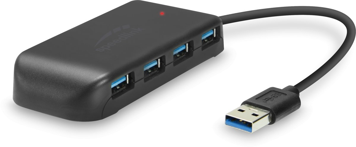 Speedlink SNAPPY EVO USB Hub - Active 7-Port - USB 3.0 - Zwart