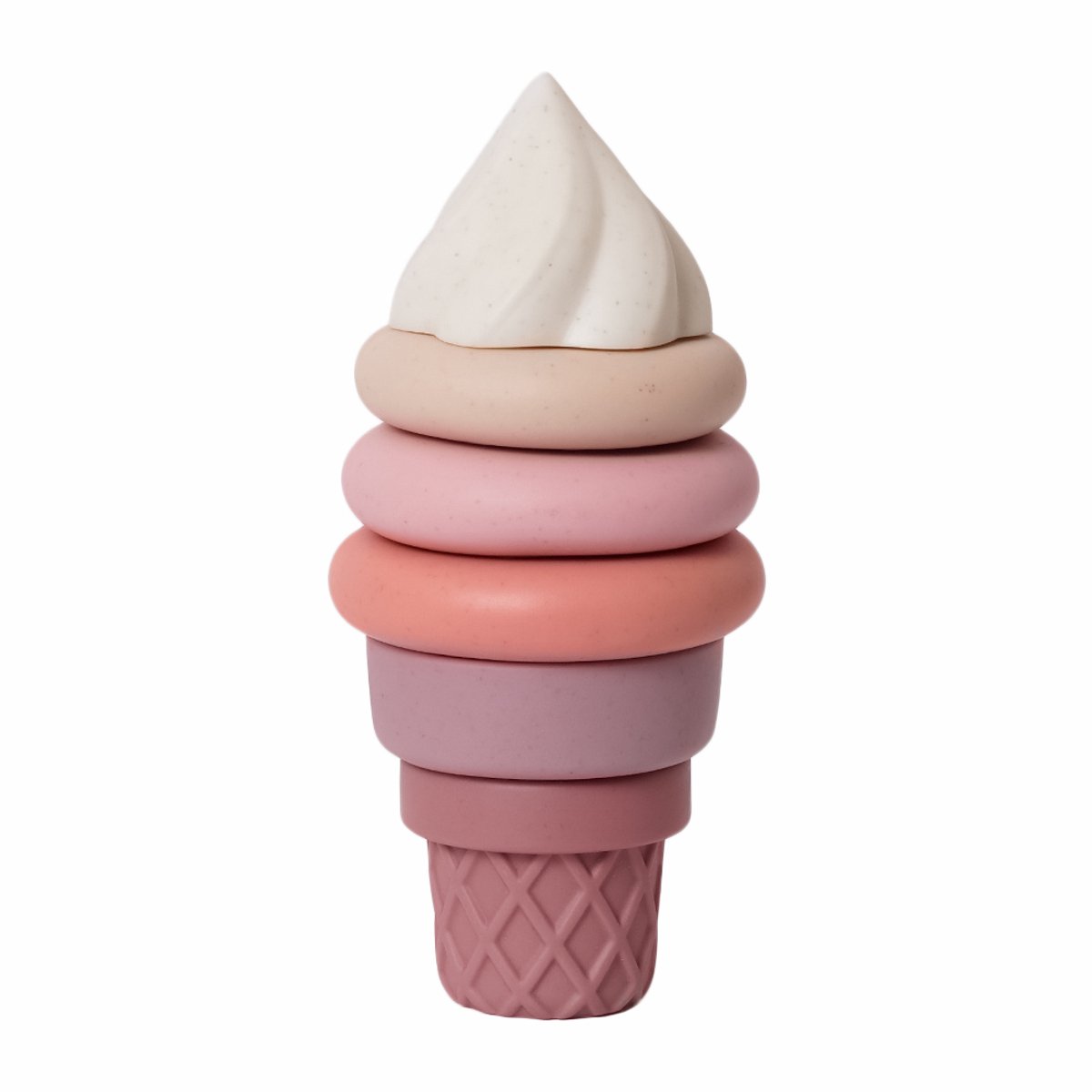 Speelgoedtopdeals - BIOplastic Natuurrubber Stapeltoren IJs zonder gaatjes - Duurzaam speelgoed