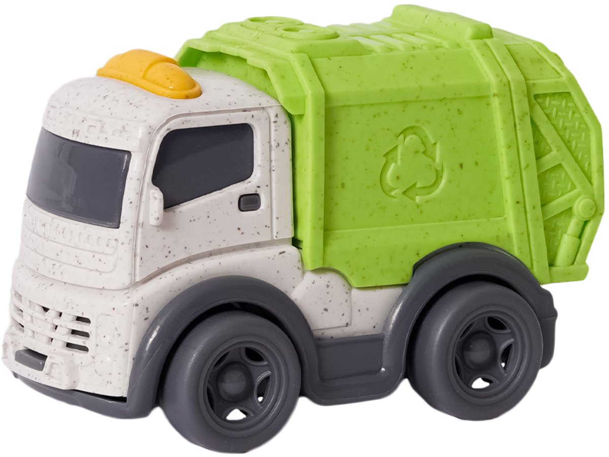 Speelgoedtopdeals - BIOplastic Vuilniswagen - 8 cm - Duurzaam speelgoed