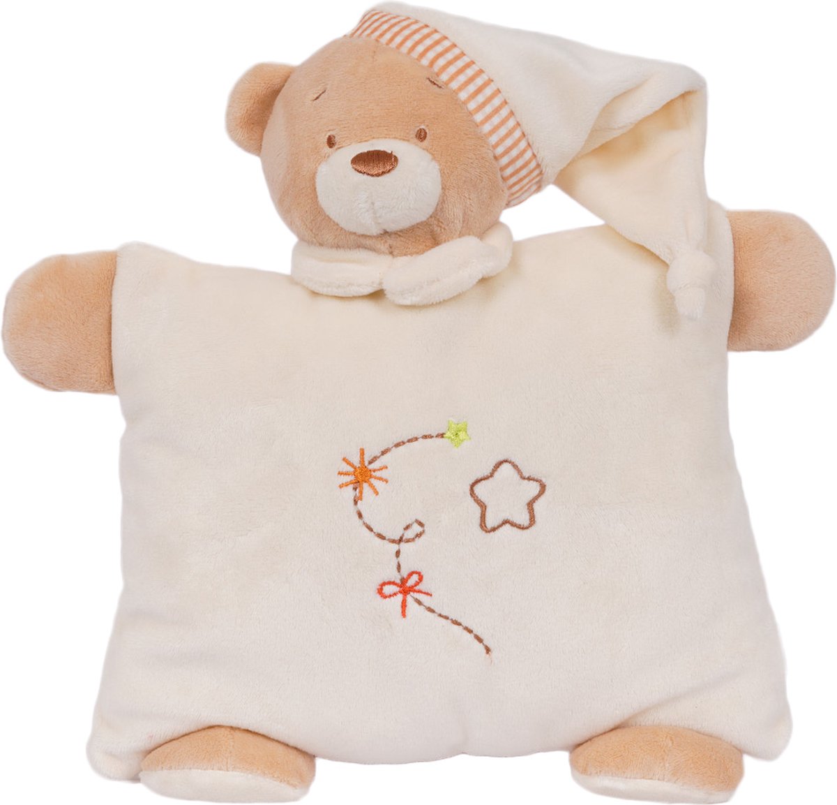 Speelgoedtopdeals - Pluche Knuffel Kussen - Billie Beer - 27 cm