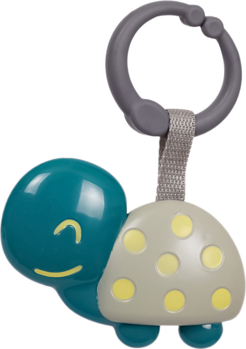 Speelgoedtopdeals - Rammelaar Hangspeeltje Buggyspeeltje - Donkergroene Schildpad