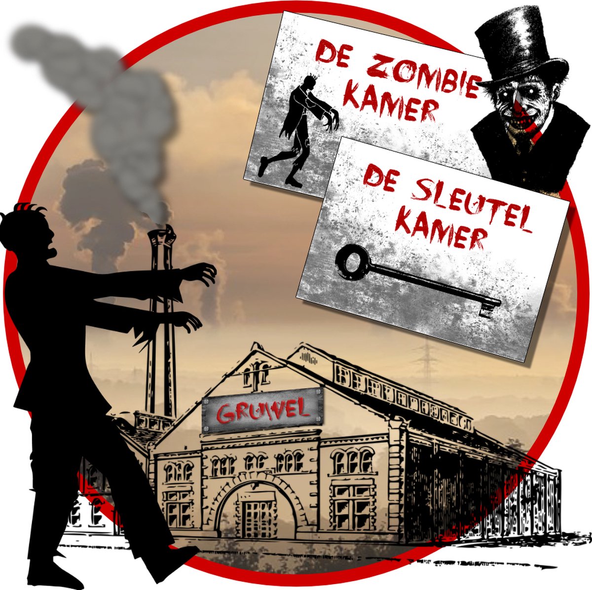 Escape room voor kinderen – De Gruwelfabriek - kinderfeestje - 8 t/m 12 jaar - compleet draaiboek - print zelf uit – snel in huis!