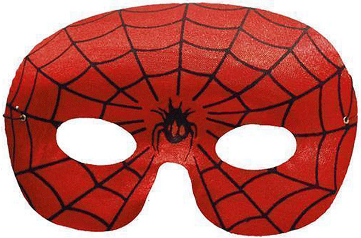 Spiderman oogmasker rood