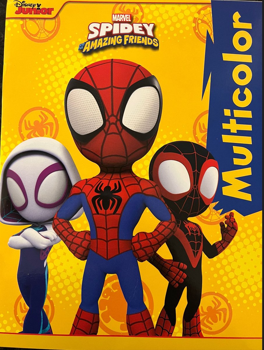 Spiderman - Marvel - Tekenboek - Kleurboek - Multicolor - Superheld - Superheldin - Knutselen - Na tekenen - Kids - Kinderen - Plezier - Stoer - Jongens - Meisjes - Cadeau -