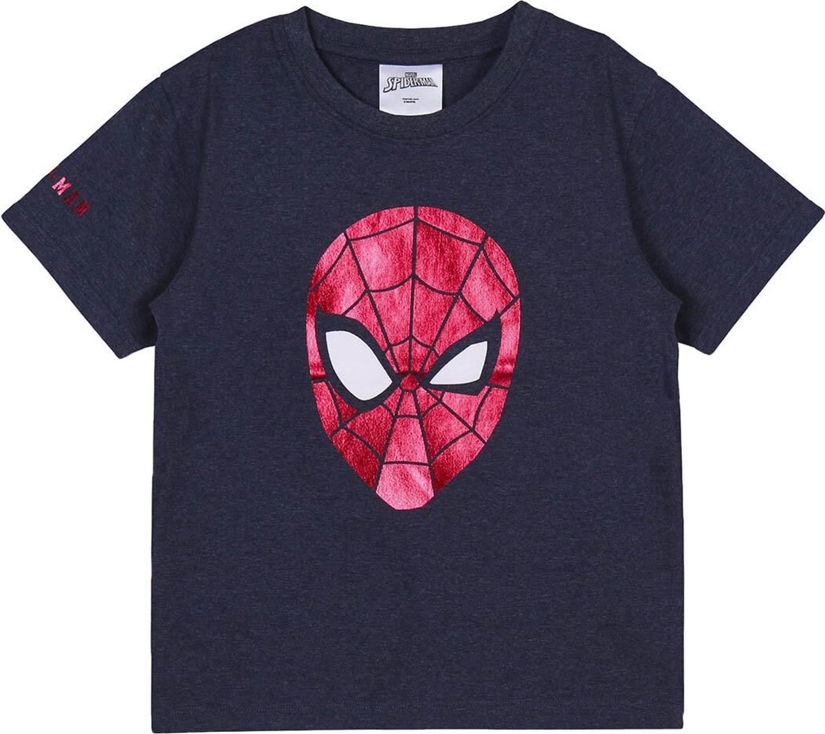 Spiderman KINDER t-shirt grijsblauw