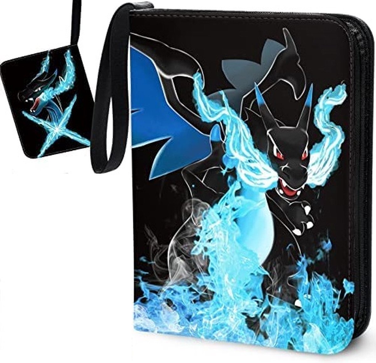 Verzamelmap Pokèmonkaarten - 900 Kaarten - 100 Pagina’s map - 9 Pocket / vakken - A4 Formaat - Box - Binder - Charizard