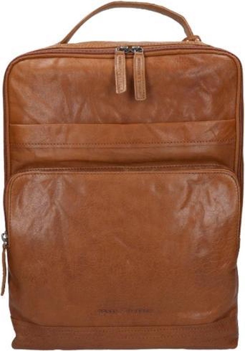 Spikes & Sparrow Laptoprugzak Bronco Leer - cognac