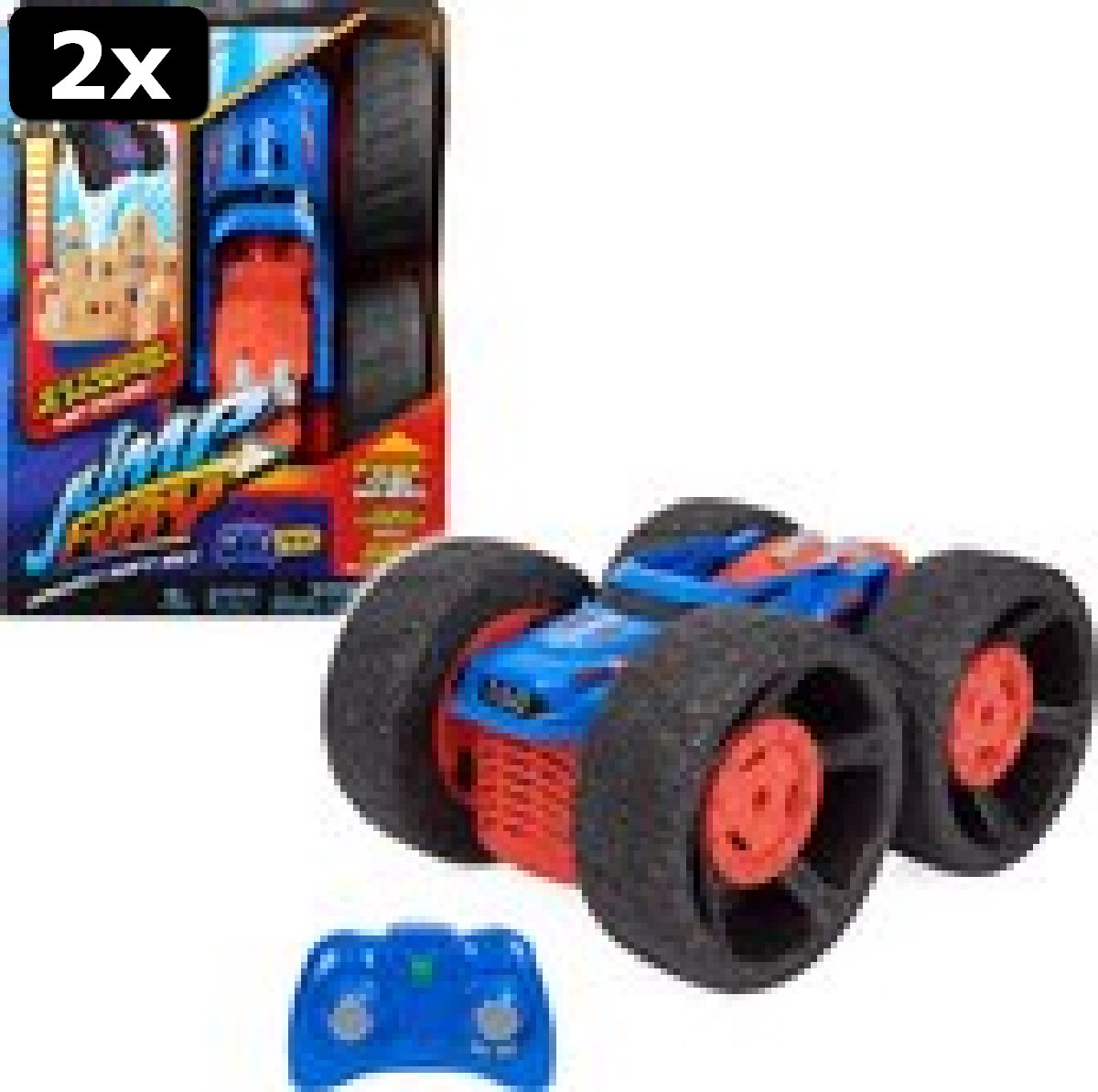 2x Air Hogs Super Soft, Jump Fury met Zero-Damage wielen, extreem springende RC-auto