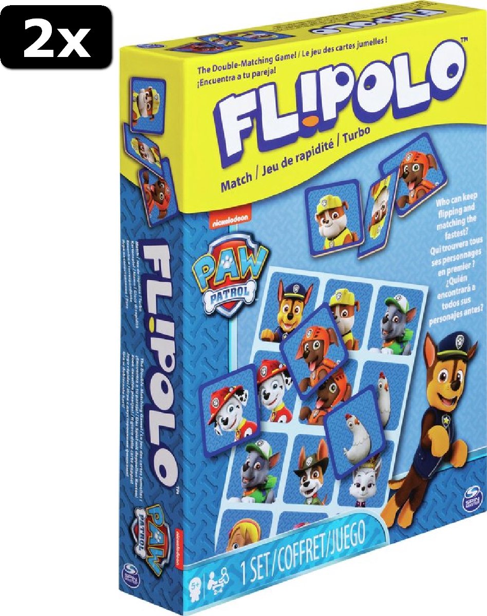 2x PAW Patrol Flipolo Matching Memoryspel