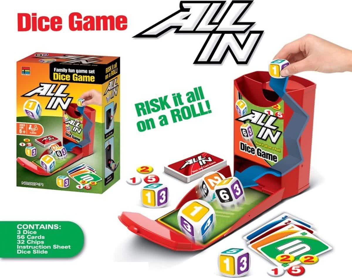 All In Dice Game dobbelspel kaartspel