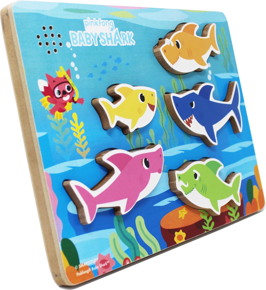 Baby Shark Houten Puzzel met Liedje