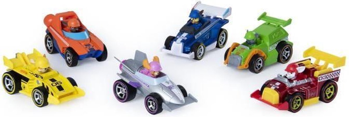 PAW Patrol Ready Race Rescue - True Metal Vehicles Multi 6 Pack