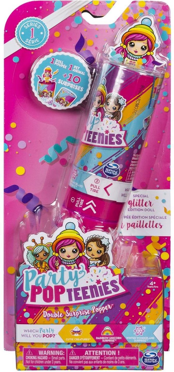 Party Pop Teenies Double Surprise Popper Assorti