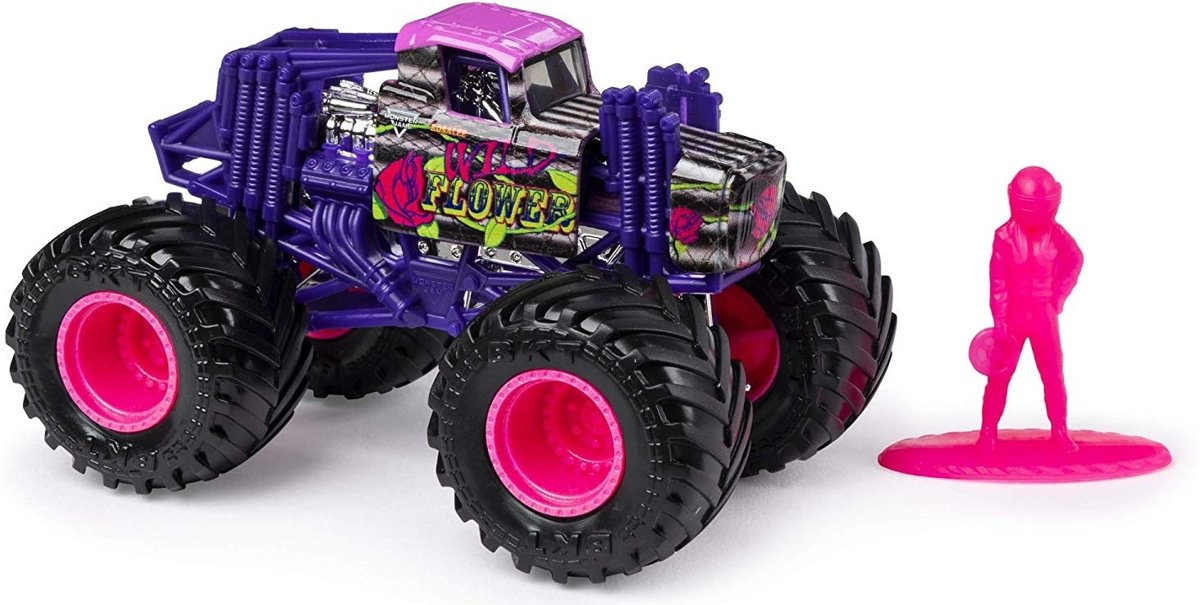 Spin Master Monster Jam Monstertruck Wild Flower 10 Cm Paars