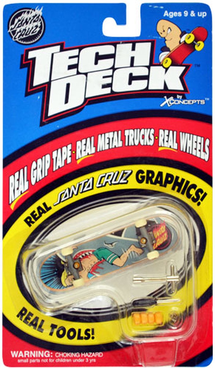 Spin Master – Santa Cruz Shark – Tech Deck – Skateboard