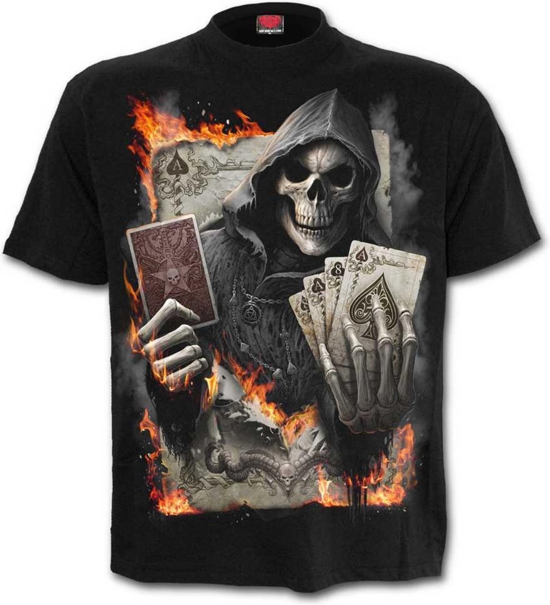 Ace Reaper, gothic metal fantasy unisex T-shirt zwart - XL - Spiral