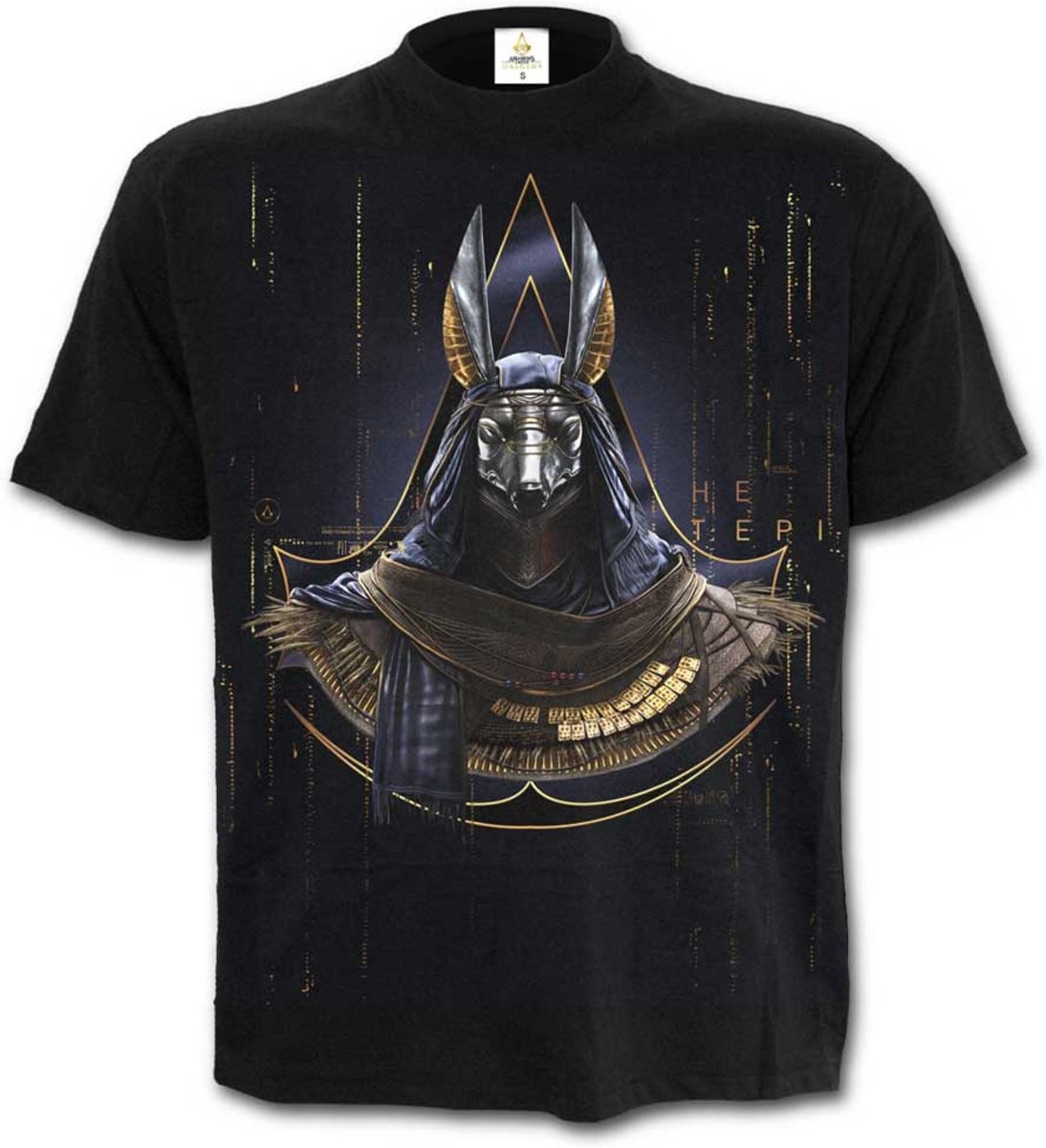 Assassins Creed Origins - Anubis unisex T-shirt zwart - Games merchandise - M - Spiral