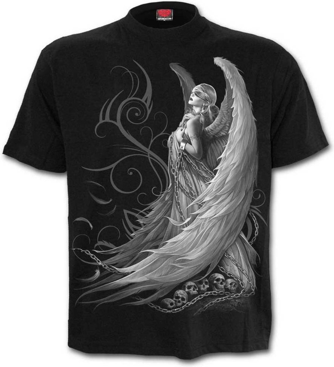 Captive Spirit, gothic metal fantasy unisex T-shirt zwart - L - Spiral