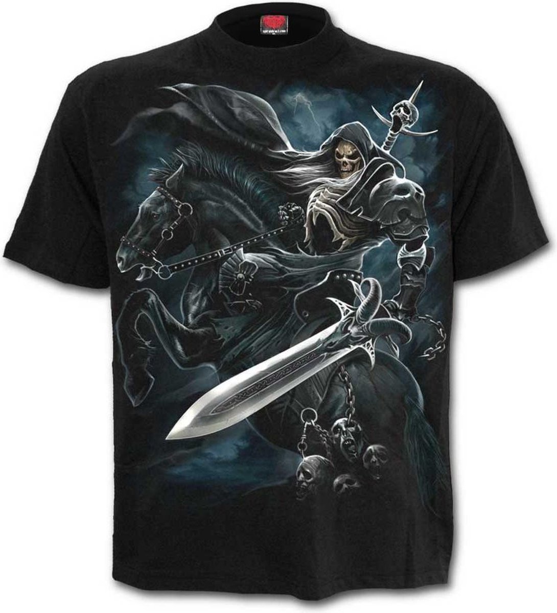 Spiral Direct Heren Tshirt -L- GRIM RIDER Zwart