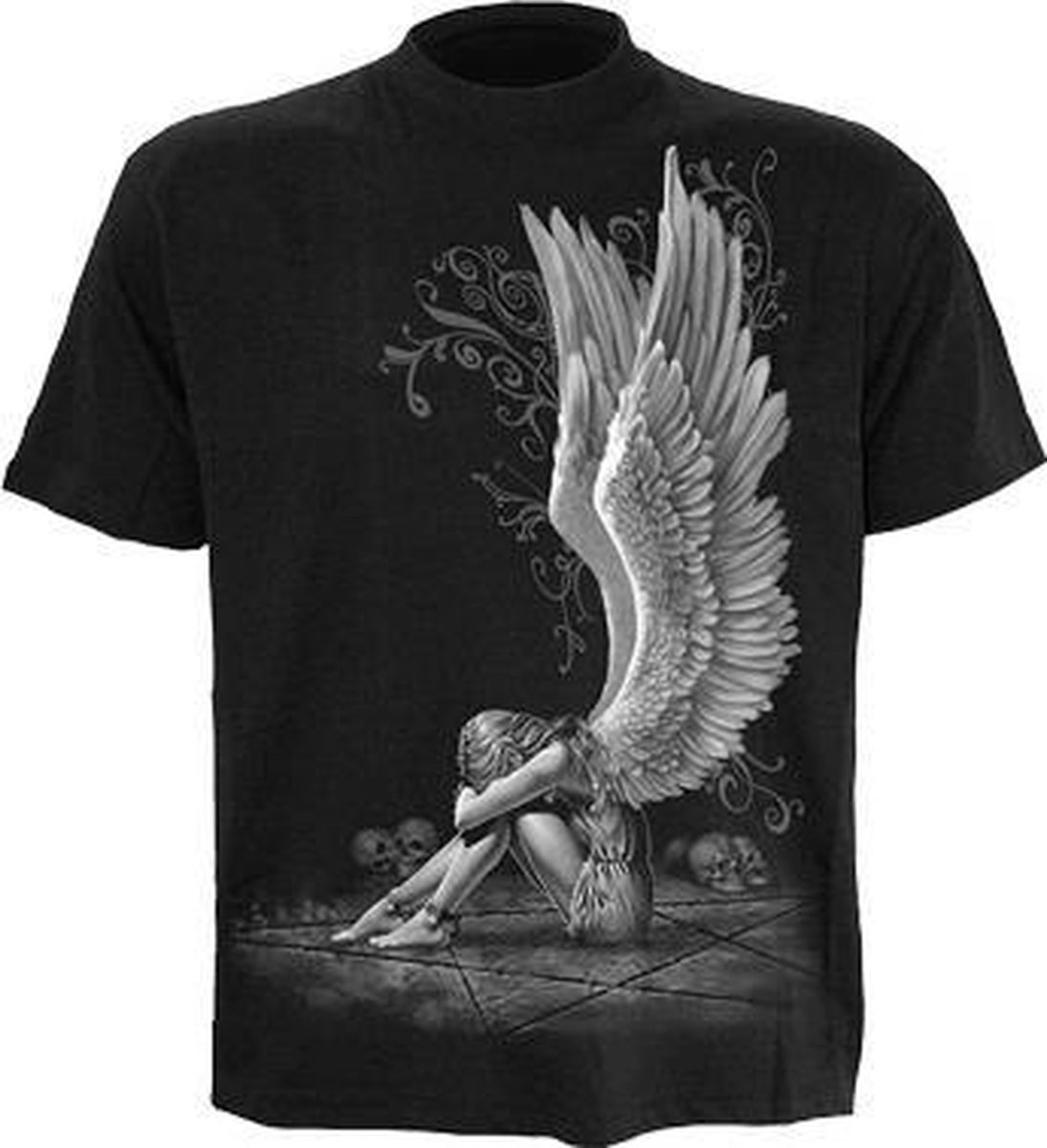 Spiral Direct Heren Tshirt -M- ENSLAVED ANGEL Zwart