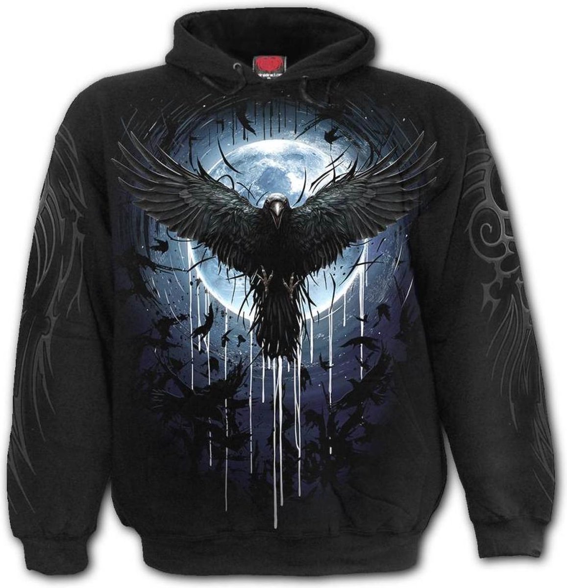 Spiral Direct Hoodie/trui -M- CROW MOON Zwart