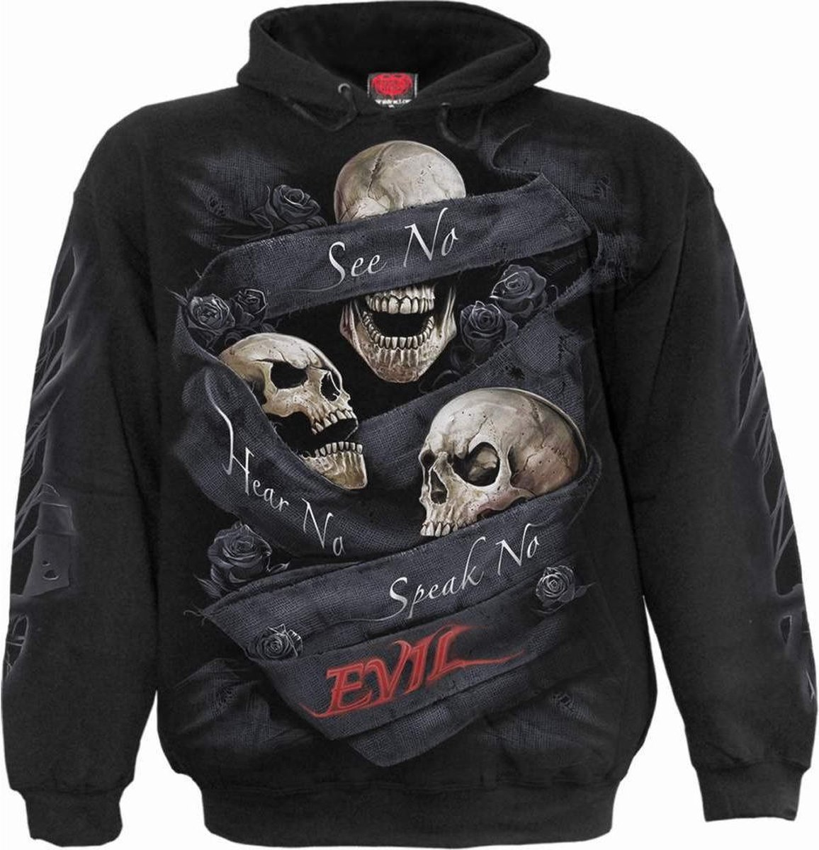 Spiral Direct Hoodie/trui -XL- SEE NO EVIL Zwart