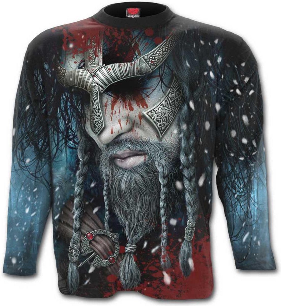 Spiral Direct Longsleeve shirt -M- VIKING WRAP Zwart/Multicolours