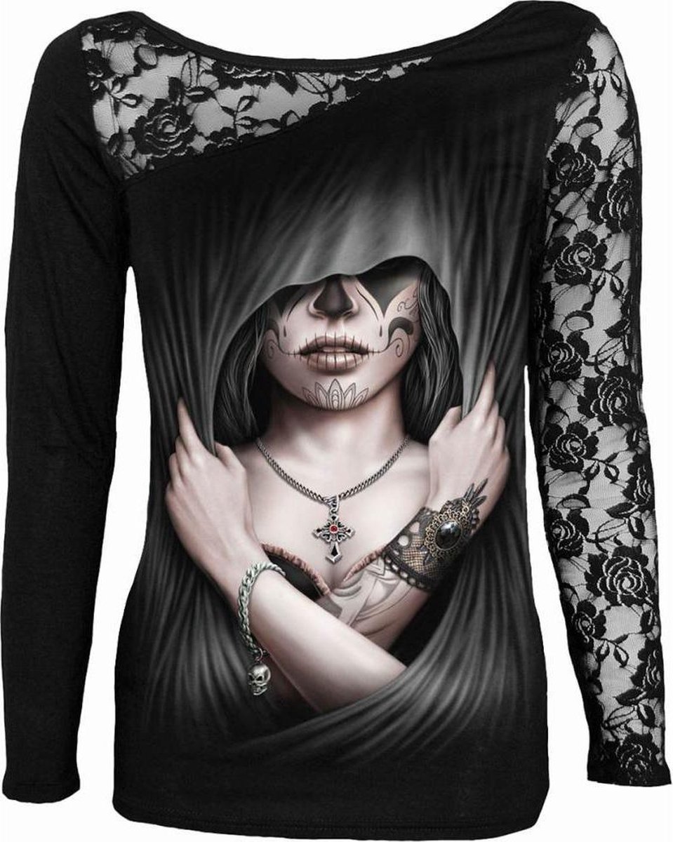 Spiral Direct Longsleeve top -XL- DEAD LOVE Zwart