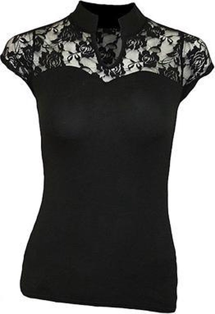 Spiral Direct Top -S- GOTHIC ELEGANCE Zwart