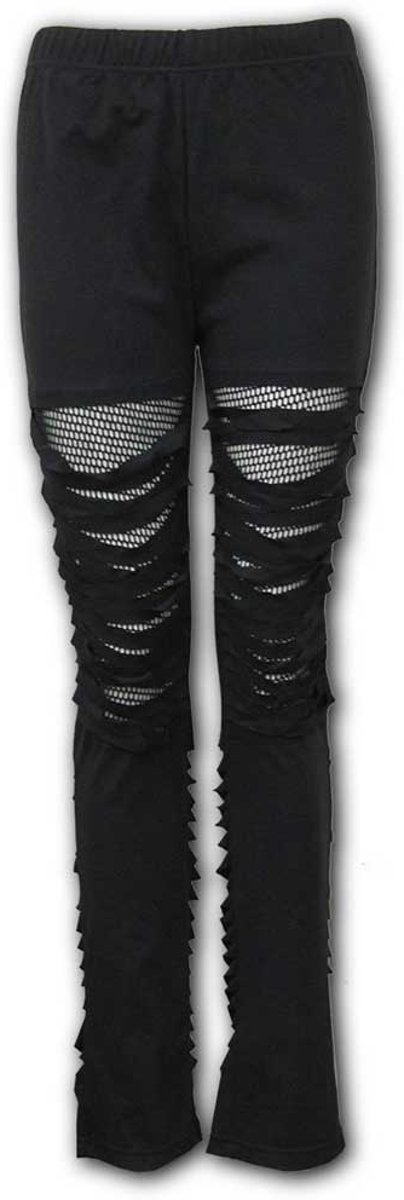 URBAN FASHION - Mesh Ripped Leggings - S