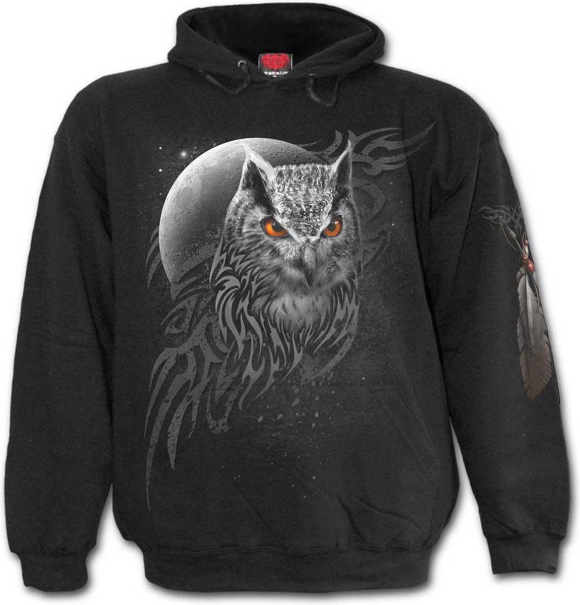 Spiral Direct Hoodie/trui -S- WINGS OF WISDOM Zwart