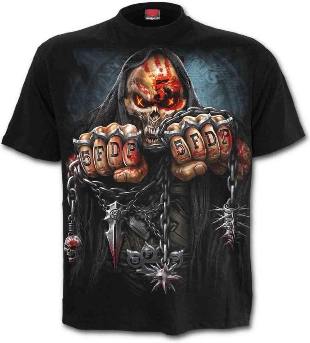 Spiral Heren Tshirt -M- 5FDP - GAME OVER Zwart