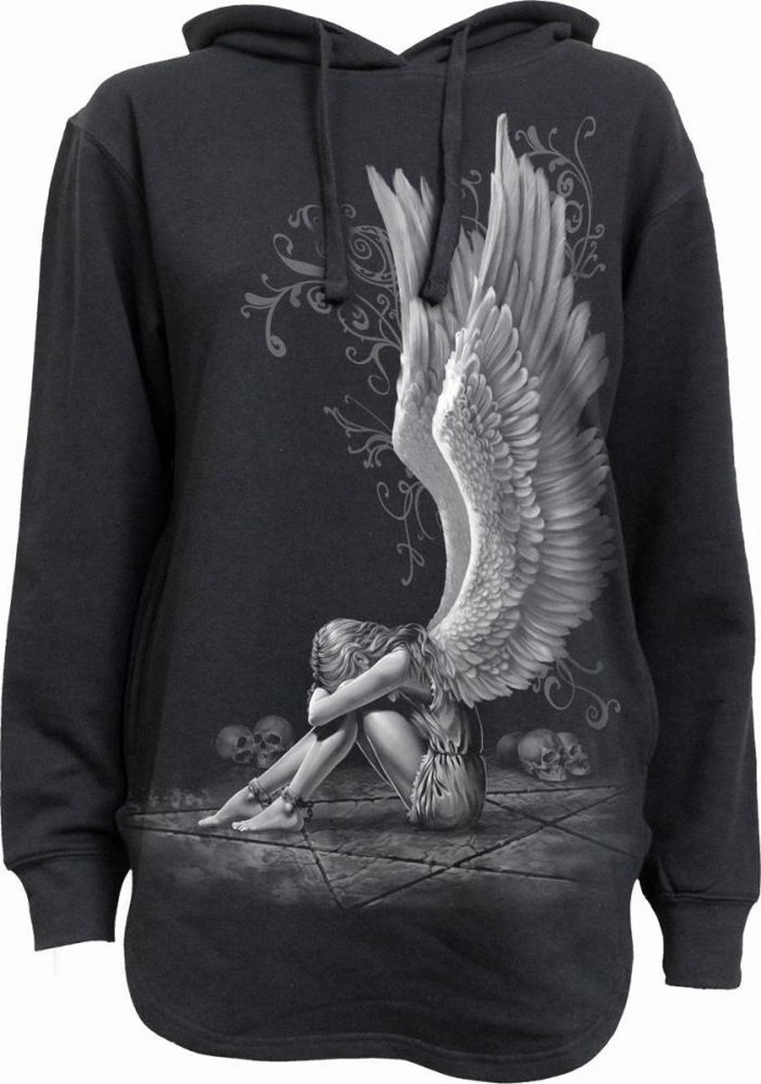 Spiral Hoodie/trui -XXL- ENSLAVED ANGEL Zwart