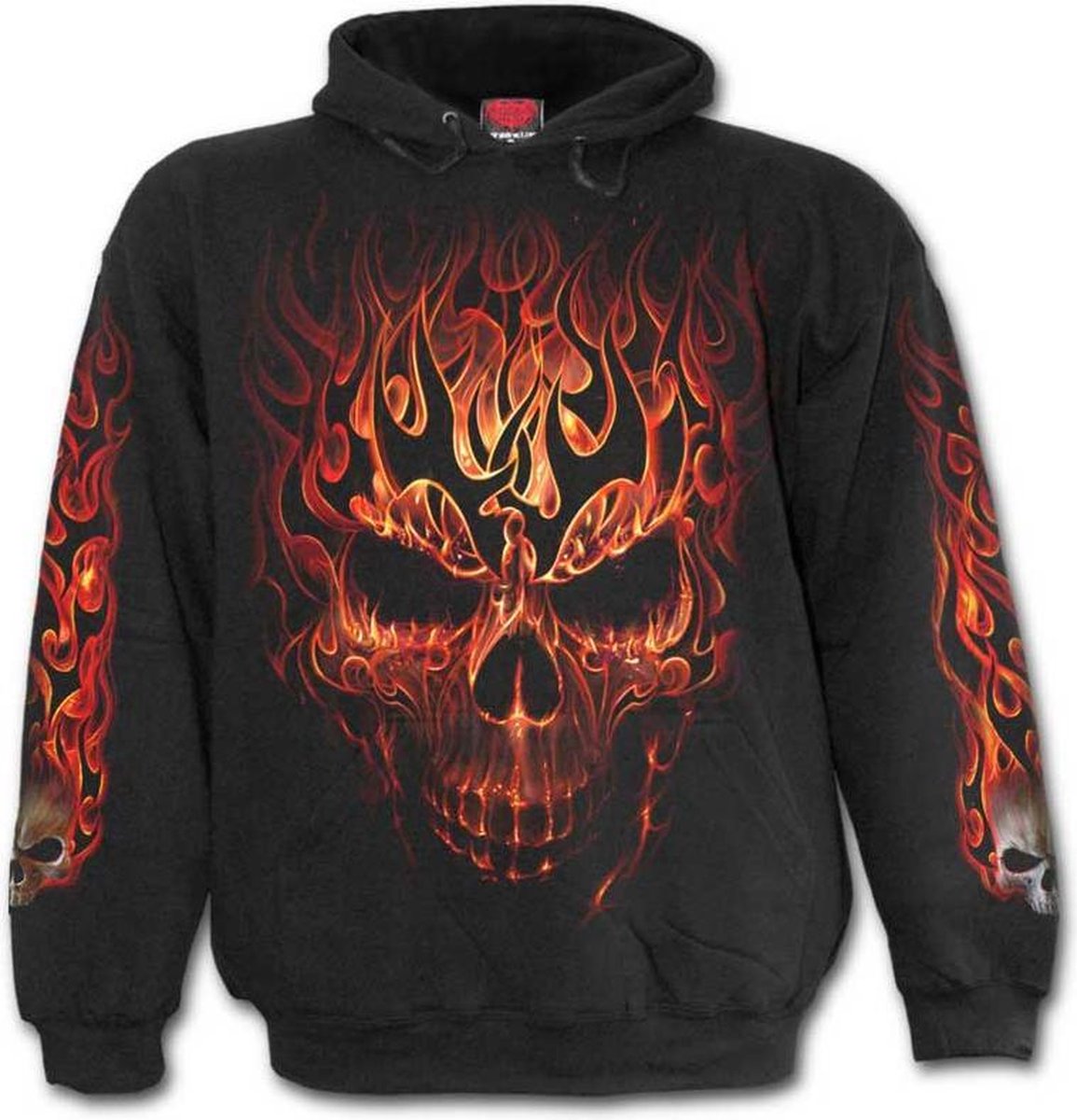 Spiral Kinder hoodie/trui -XS- SKULL BLAST Zwart