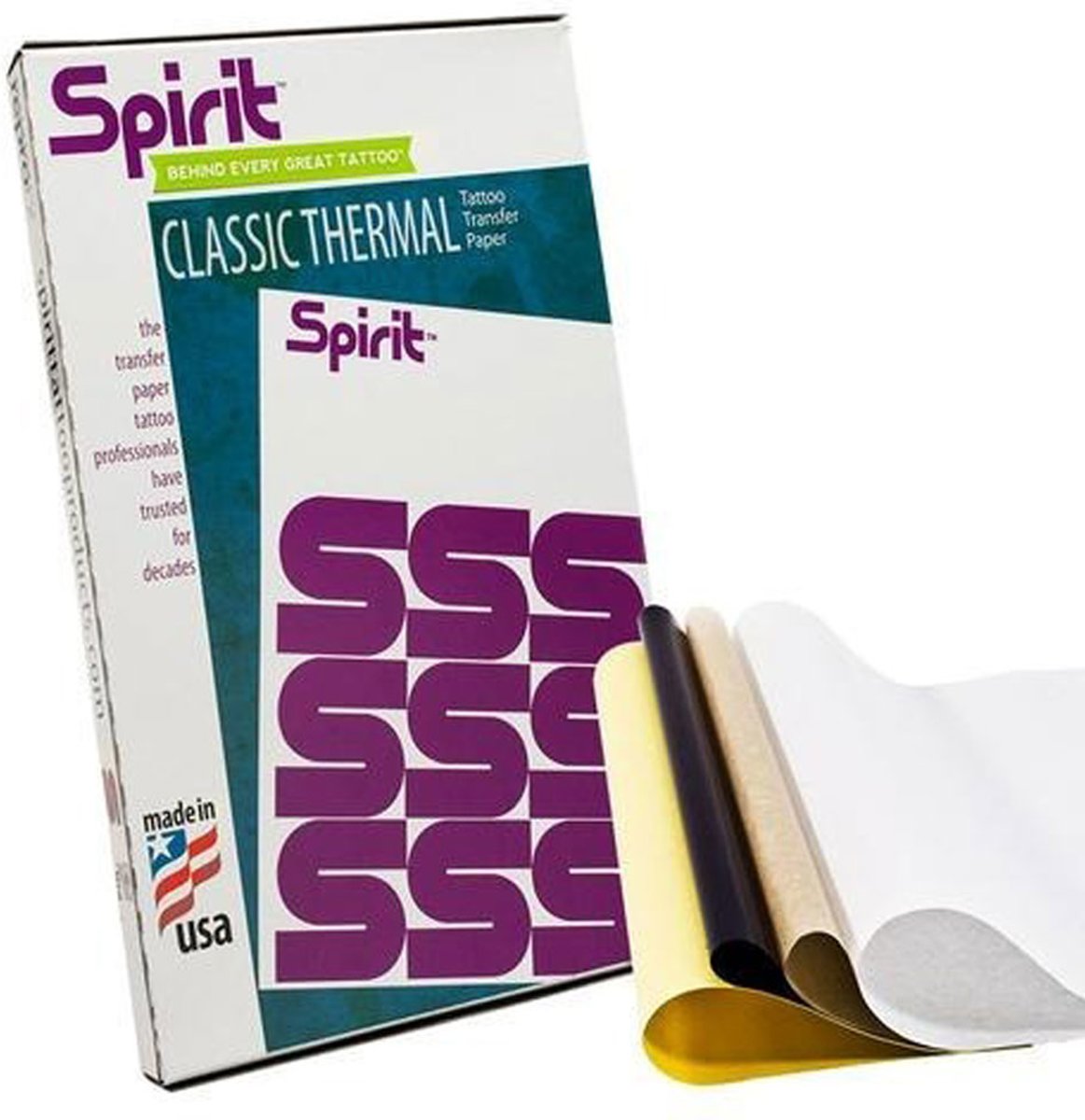 ReproFX   - Classic Thermisch Transferpapier - 100 stuks A4 Carbon Stencil papier - Grafiet overtrekpapier - Carbonpapier