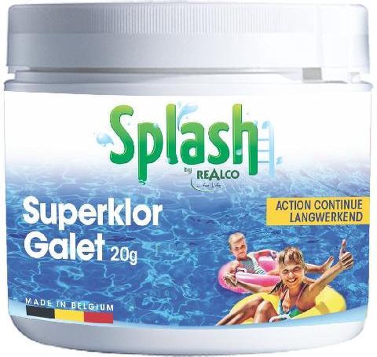 Splash super chloor zwembad reiniging speciaal voor België