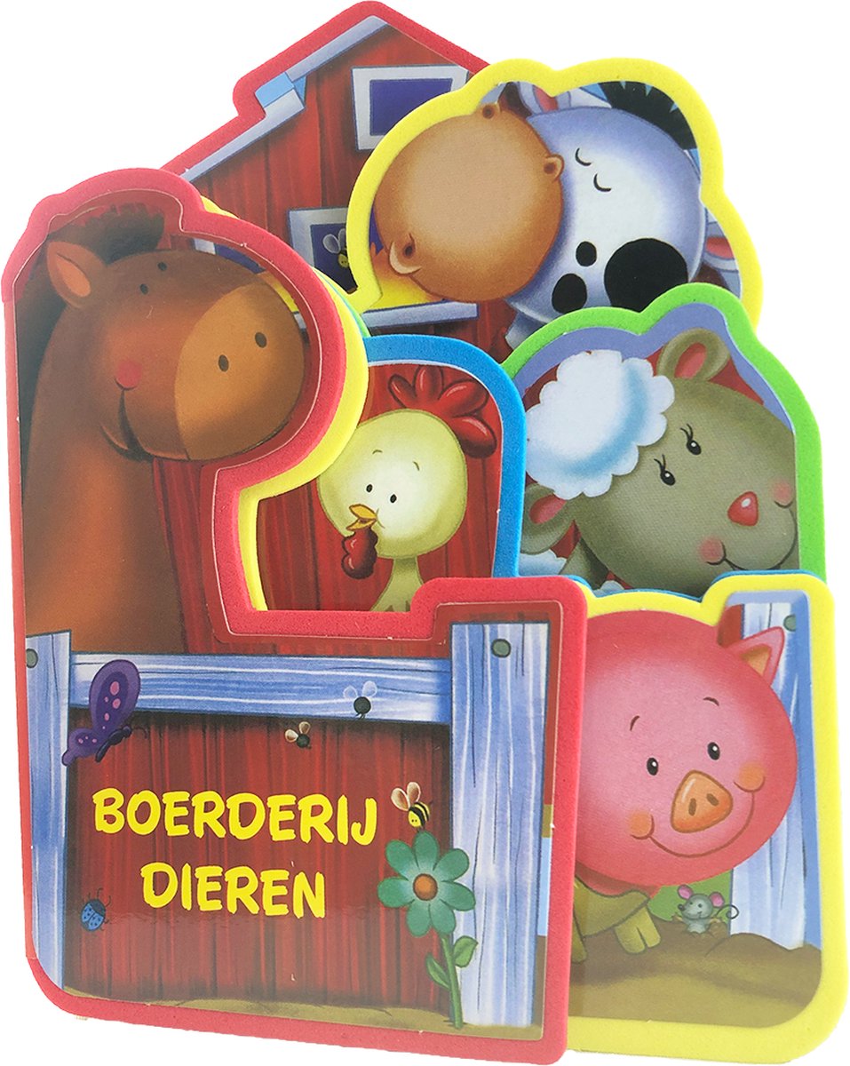 Babys foamboek - Boerderijdieren - Zacht boekje voor de kleine handjes