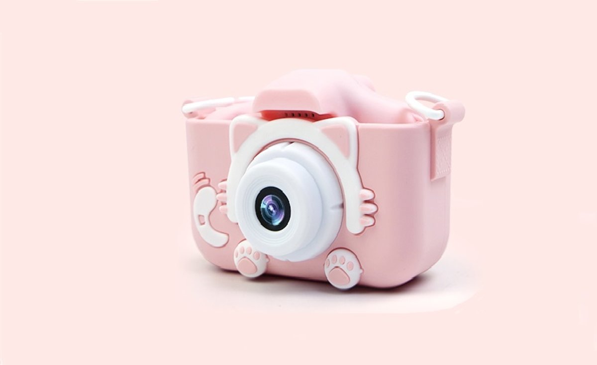 Digitale Kindercamera - Camera Voor Kinderen -  16Gb Geheugenkaartje - Action Camera - Roze - 16Gb Geheugenkaartje