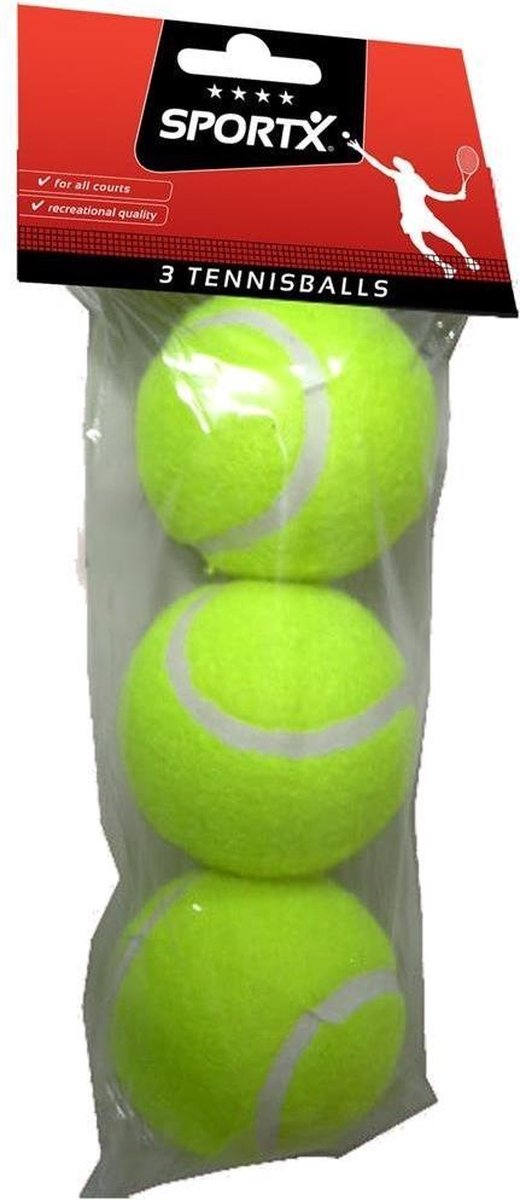 SportX Tennisballen 3 Stuks