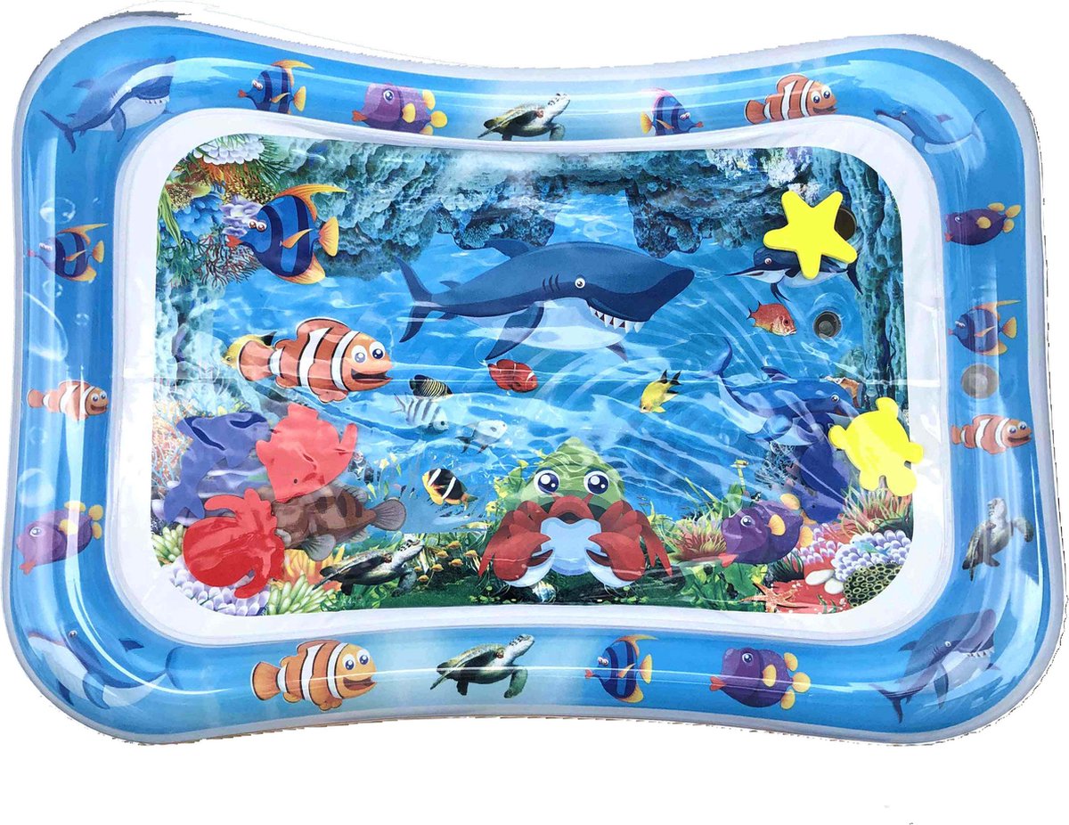 Spoused Waterspeelmat Clownvis - Babygym - Opblaasbare watermat - Speelmat