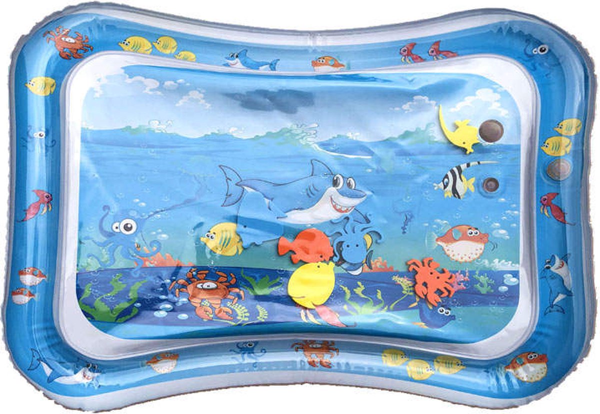 Spoused Waterspeelmat Haai - Babygym - Opblaasbare watermat - Speelmat