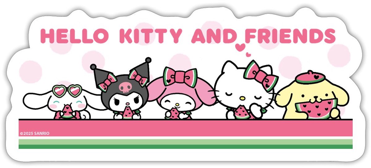 Hello Kitty En Vriend Eten Watermeloen